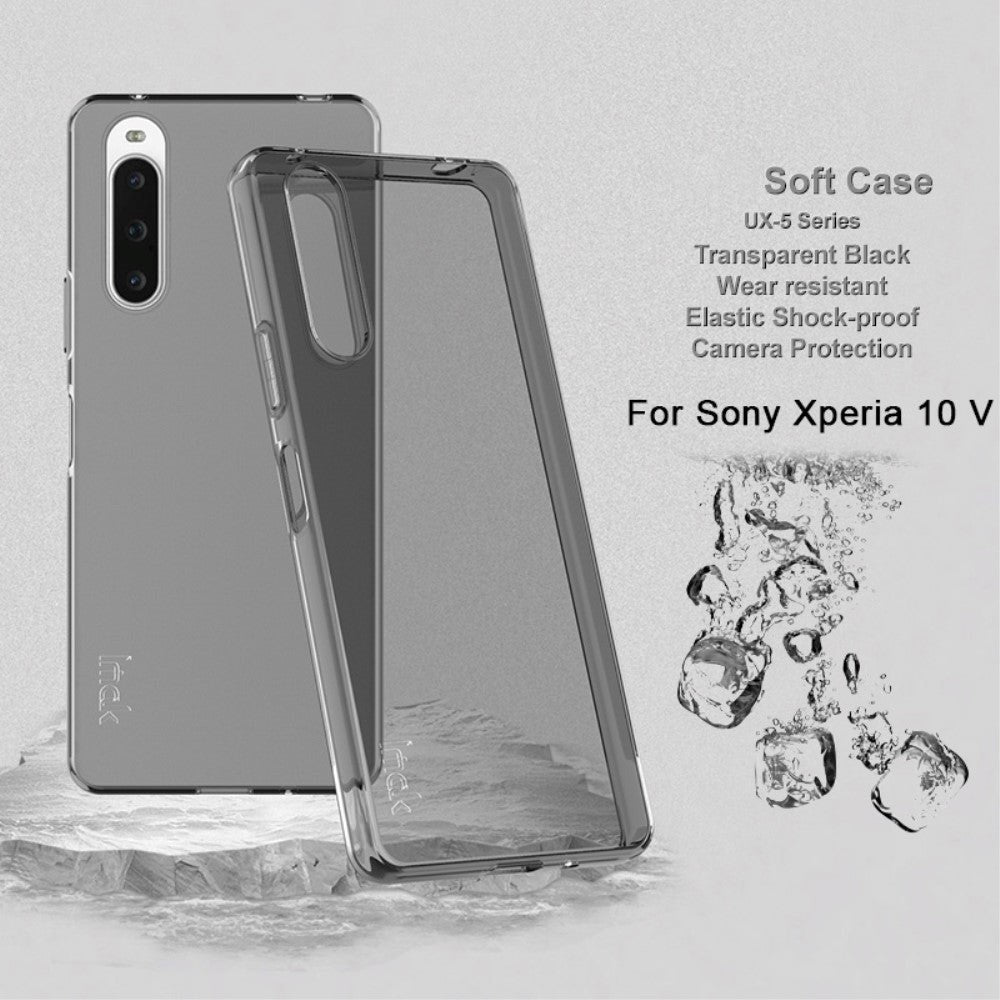 Cover Per Sony Xperia 10 V In Silicone Trasparente + Pellicola &ndash; Pixfab, Vari Colori