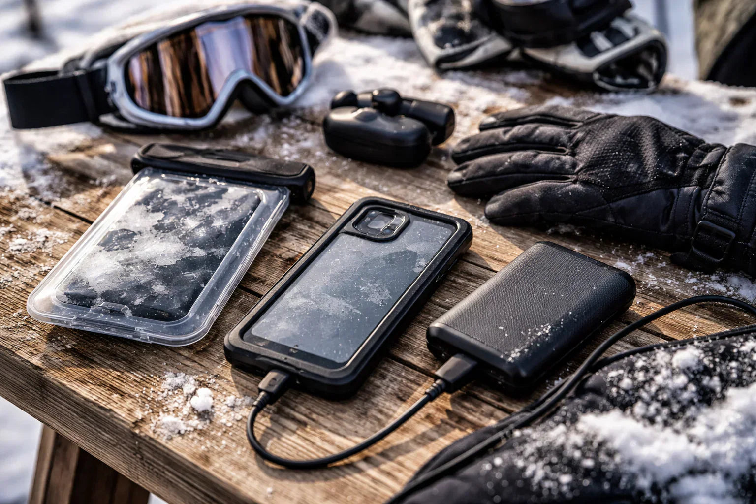 Det bedste mobiltilbehør til skiferien: Sådan beskytter du mobilen i kulde og sne