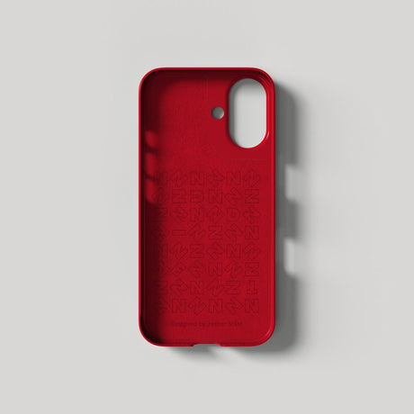 Nudient Thin Case iPhone 16 Cover - MagSafe Kompatibel - Cherry Red Gloss