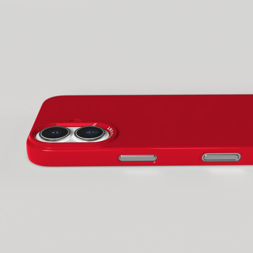 Nudient Thin Case iPhone 16 Cover - MagSafe Kompatibel - Cherry Red Gloss