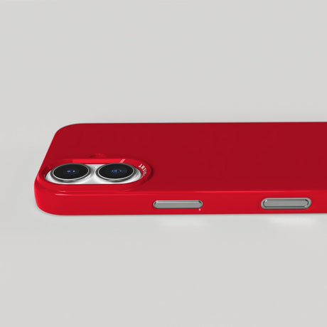 Nudient Thin Case iPhone 16 Cover - MagSafe Kompatibel - Cherry Red Gloss