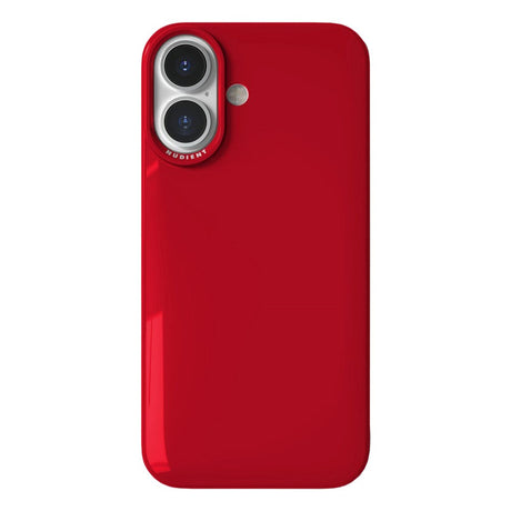 Nudient Thin Case iPhone 16 Cover - MagSafe Kompatibel - Cherry Red Gloss