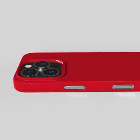 Nudient Thin Case iPhone 16 Pro Cover - MagSafe Kompatibel - Cherry Red Gloss