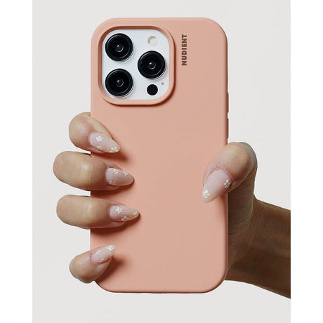 Nudient Base Silicone iPhone 14 Cover - Peach Orange
