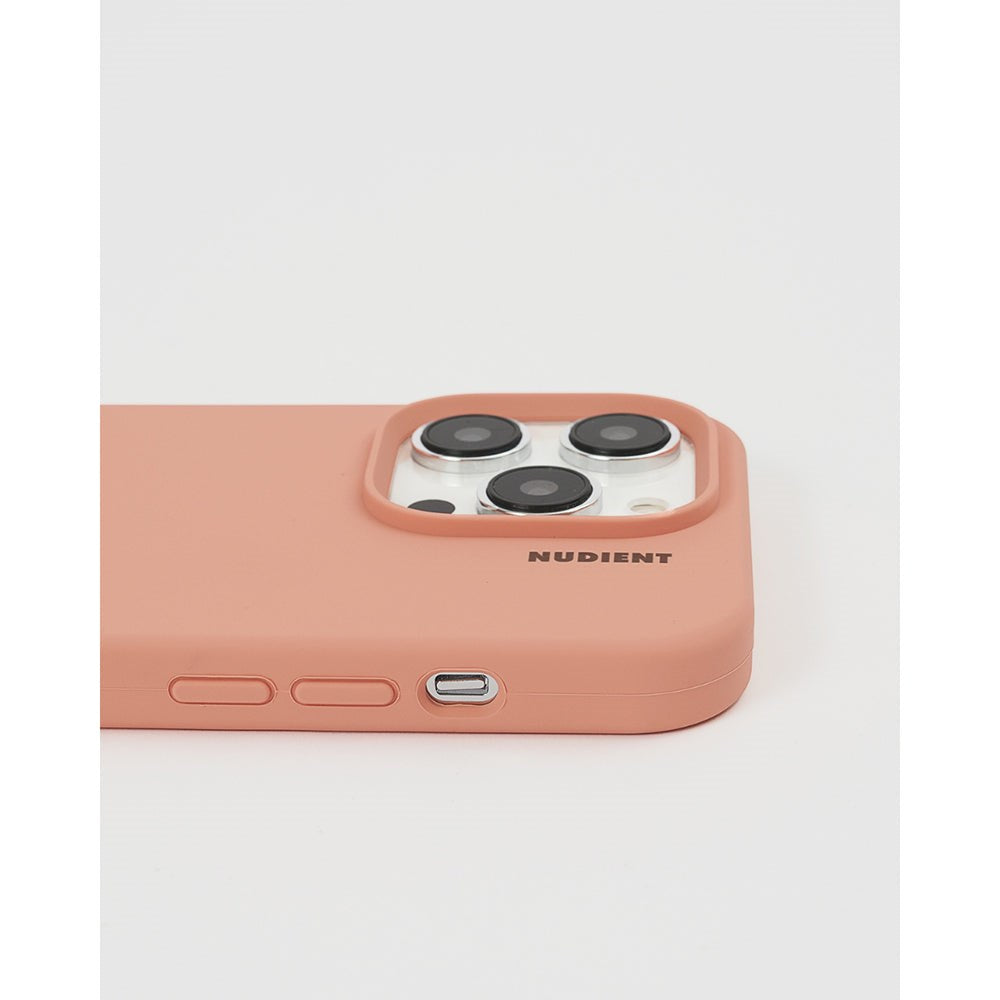 Nudient Base Silicone iPhone 14 Cover - Peach Orange