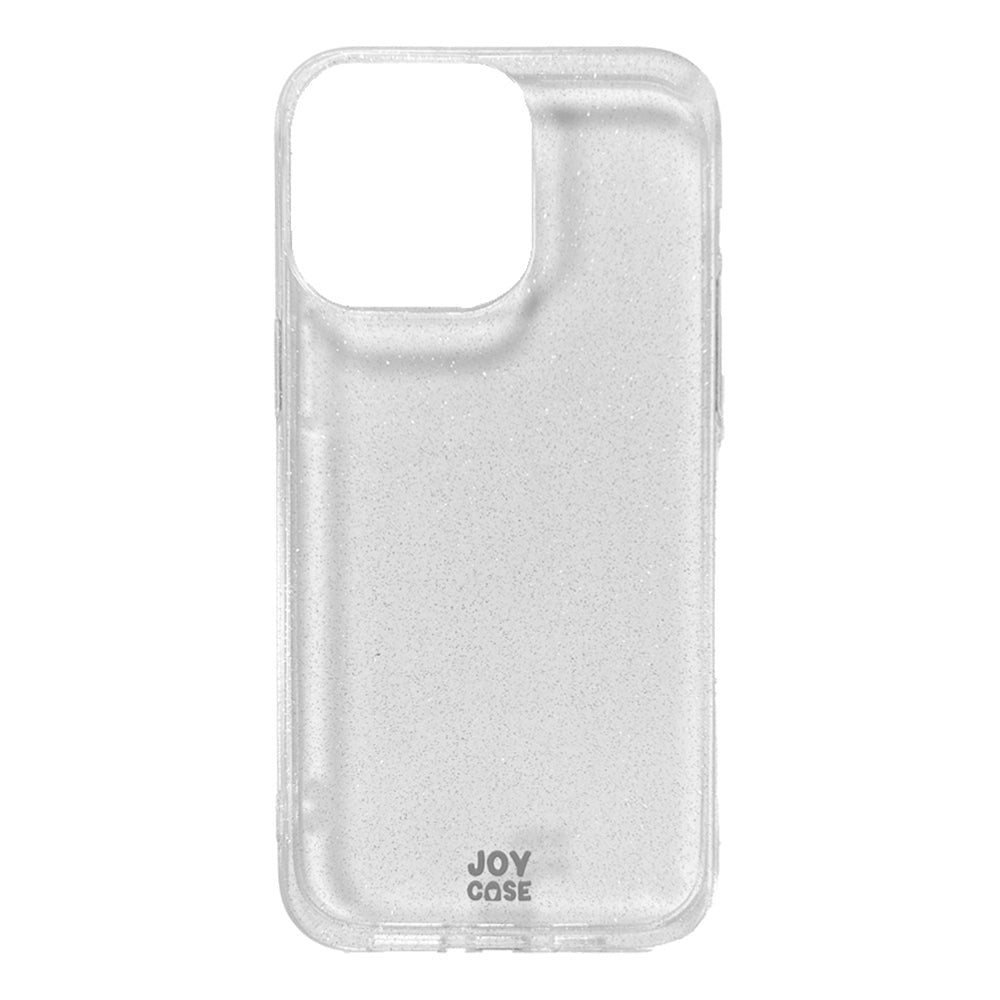 iPhone 14 Pro Max Joy Case Fleksibelt Plastik Cover m. Glimmer - Gennemsigtig / Sølv