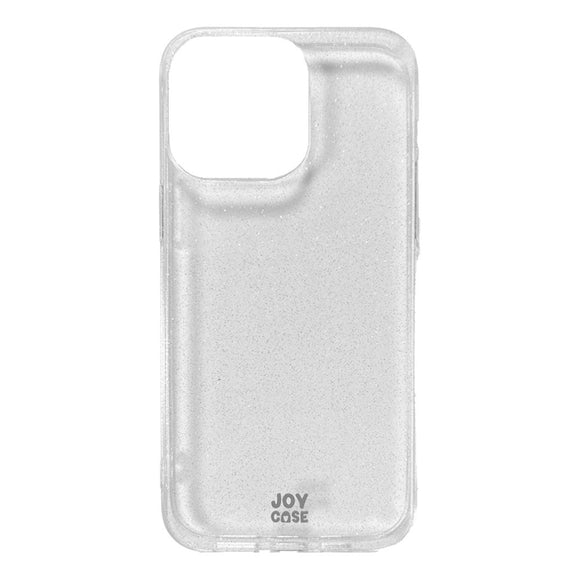 iPhone 14 Pro Max Joy Case Fleksibelt Plastik Cover m. Glimmer - Gennemsigtig / Sølv