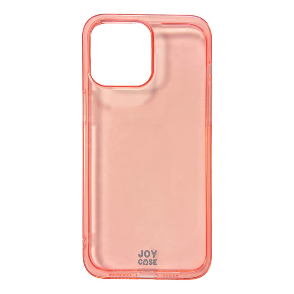 iPhone 14 Pro Max Joy Case Fleksibelt Plastik Cover - Gennemsigtig / Pink