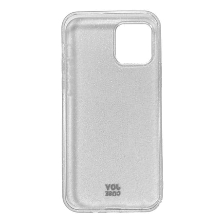 iPhone 12 / 12 Pro Joy Case Fleksibelt Plastik Cover m. Glimmer - Gennemsigtig / Sølv