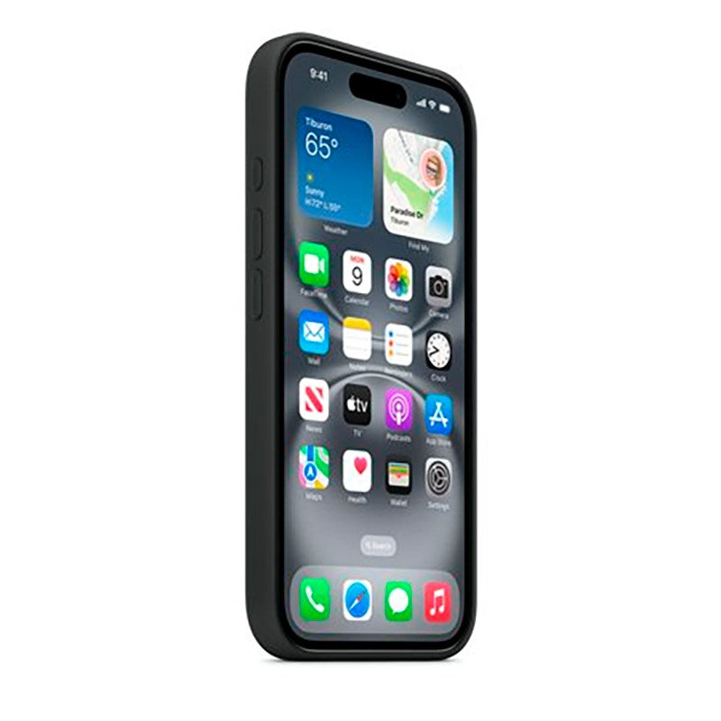 Original Apple iPhone 16 Silikone Cover - MagSafe Kompatibel - Black (MYY13ZM/A)