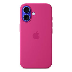 Original Apple iPhone 16 Silikone Cover - MagSafe Kompatibel - Fuchsia (MYY53ZM/A)