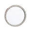Rund Spejldekoration med Rhinsten til Telefon - Sølv