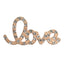 Love Sticker til Mobil - Rhinsten - Guld