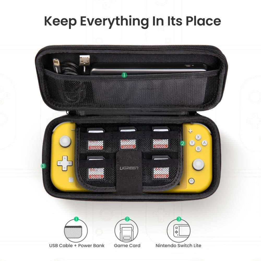 UGREEN Rejsetaske til Nintendo Switch Lite - Sort