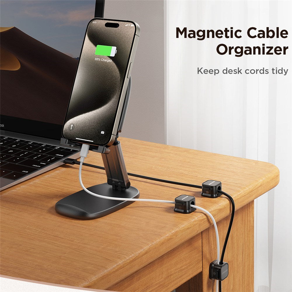 JOYROOM Magnetisk Kabelholder - 3 stk - Hvid