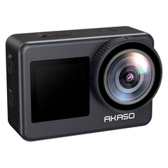 AKASO Brave 7 Action Kamera m. Dobbelt Skærm 4K/30fps & 20MP - Sort - (DEMO)