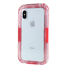 iPhone X / XS IP68 Vandtæt Cover - Gennemsigtig / Rød