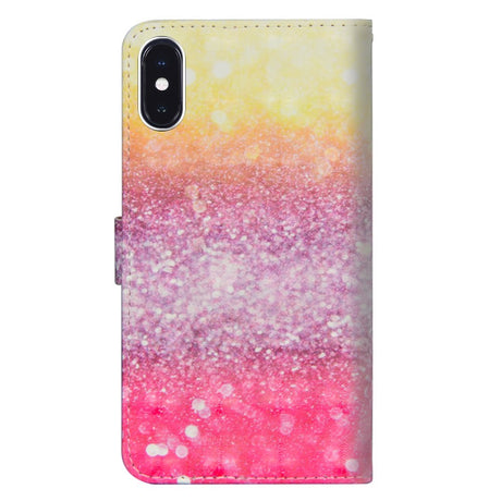 EIDERWOOD iPhone XR Læder Cover m. Pung & Strop - Farverigt Glimt