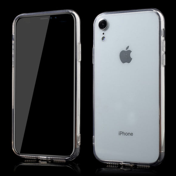 iPhone XR 360° Acrylic Cover m. Forside - Gennemsigtig