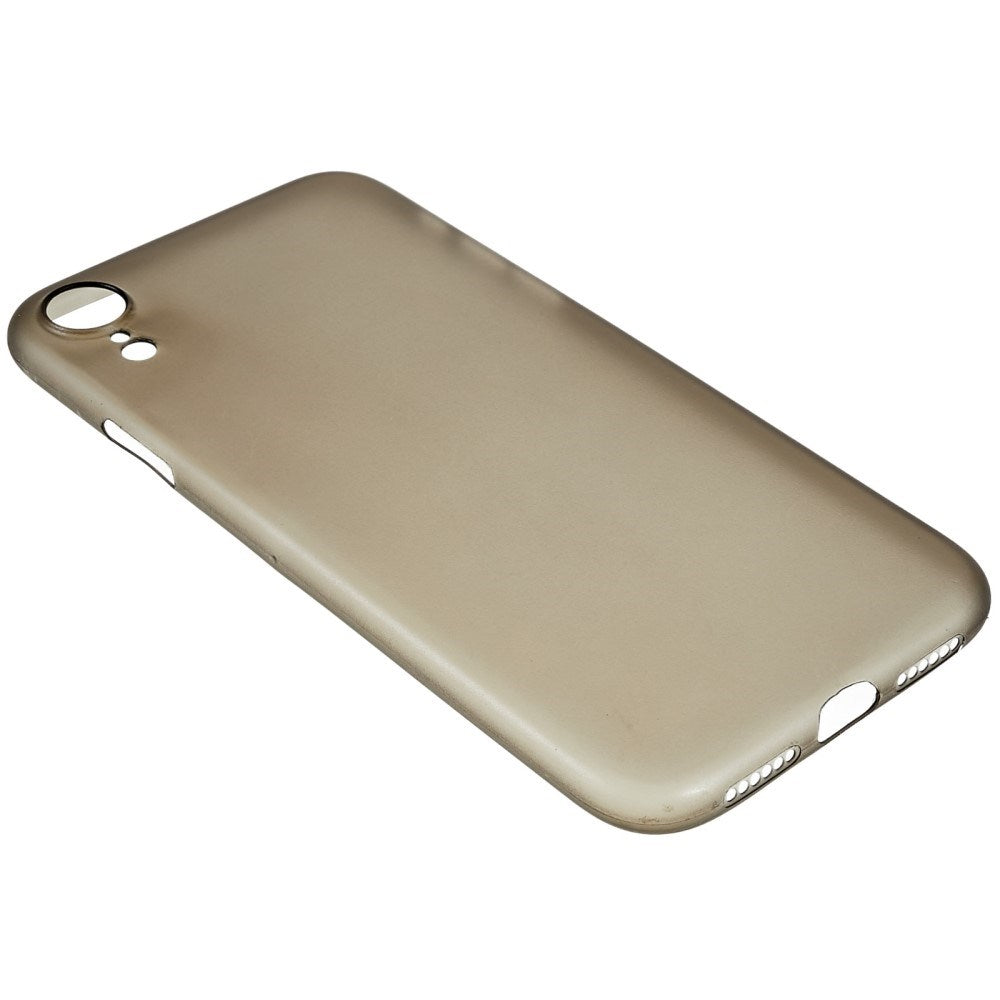 EIDERWOOD iPhone XR Tyndt Plastik Cover - Gennemsigtig / Sort