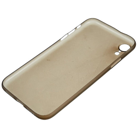 EIDERWOOD iPhone XR Tyndt Plastik Cover - Gennemsigtig / Sort