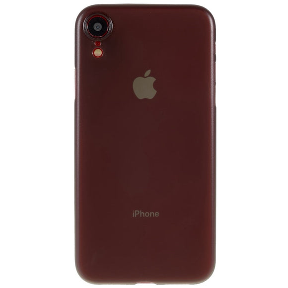 EIDERWOOD iPhone XR Tyndt Plastik Cover - Gennemsigtig / Sort