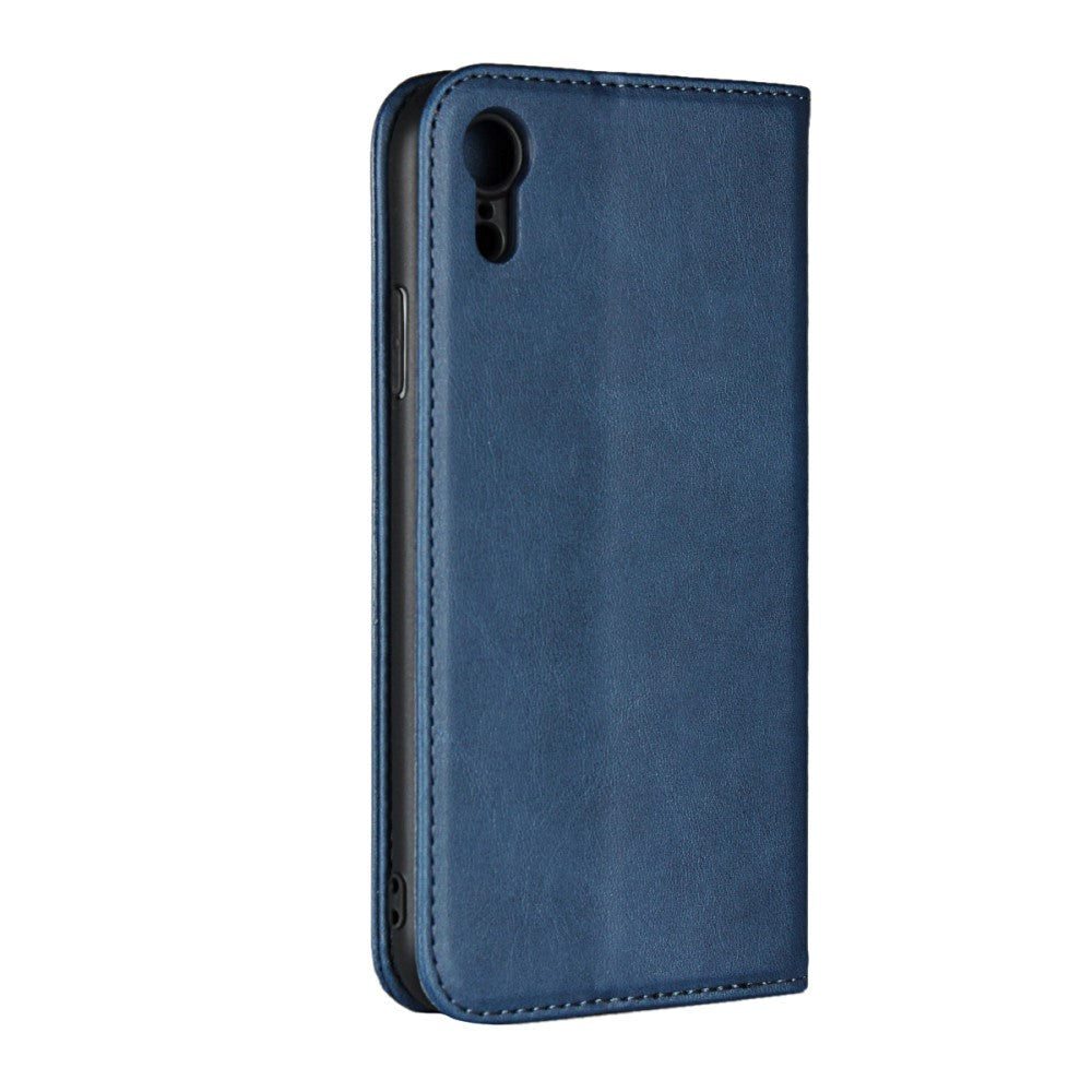 iPhone XR Smart Læder Cover m. Pung - Blå