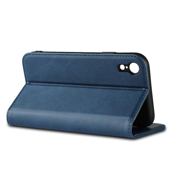 iPhone XR Smart Læder Cover m. Pung - Blå