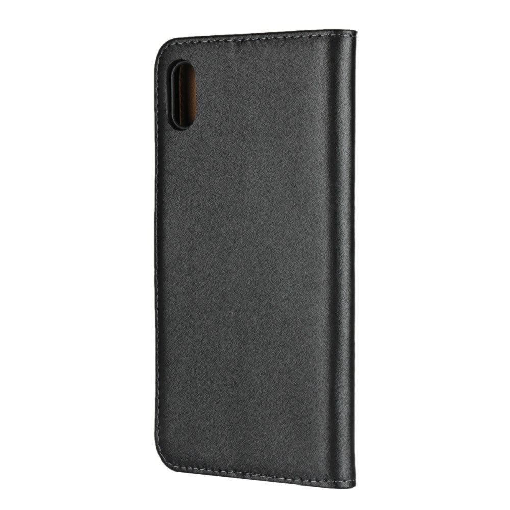EIDERWOOD iPhone XS Max Læder Cover m. Pung & Ståfunktion - Sort