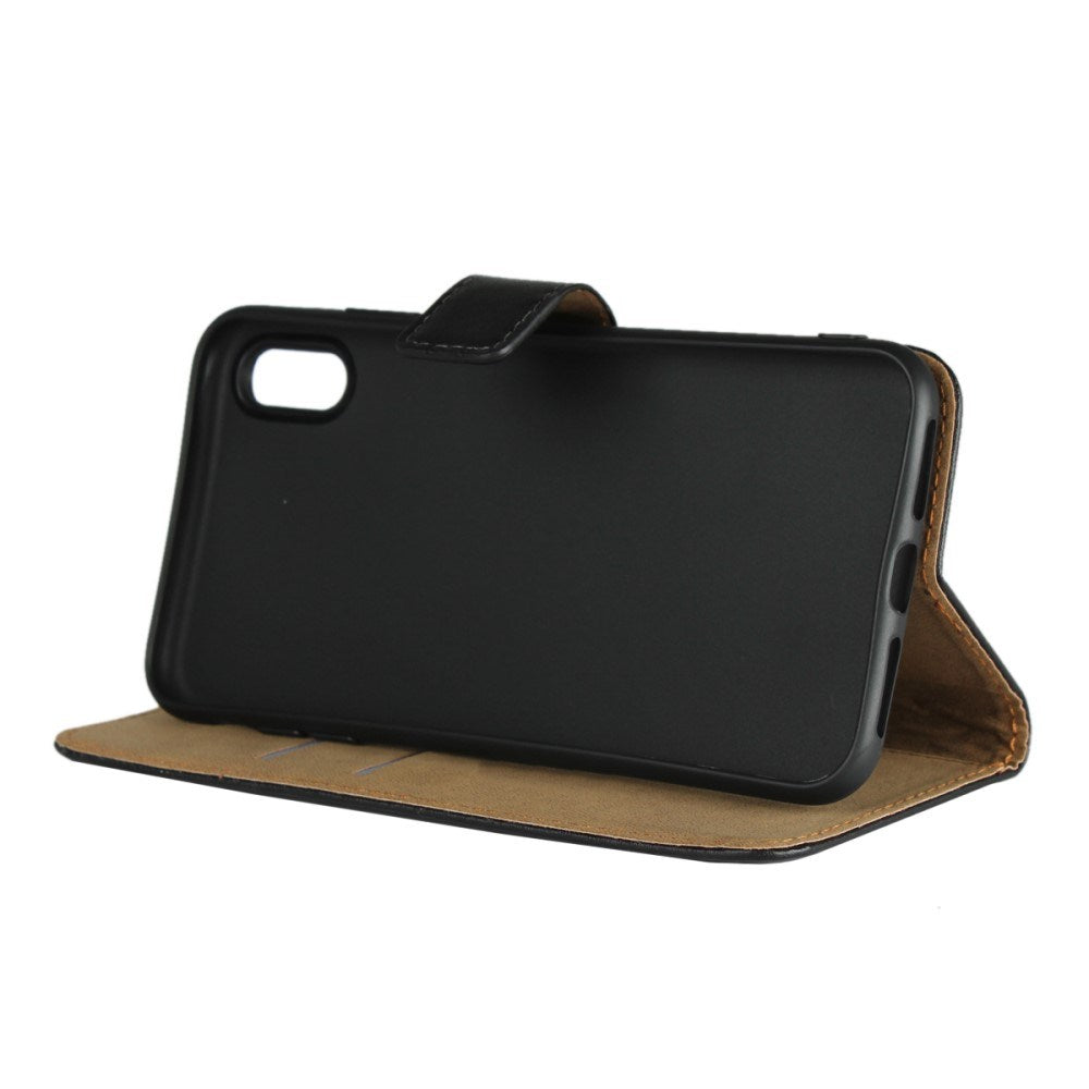 EIDERWOOD iPhone XS Max Læder Cover m. Pung & Ståfunktion - Sort