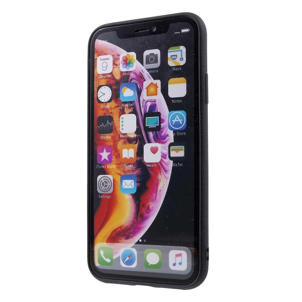 EIDERWOOD iPhone XR Mat Fleksibelt Plastik Cover - Sort