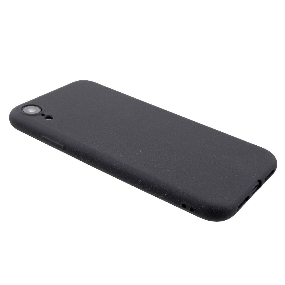EIDERWOOD iPhone XR Mat Fleksibelt Plastik Cover - Sort