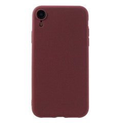 EIDERWOOD iPhone XR Mat Fleksibelt Plastik Cover - Mørkerød