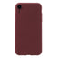 EIDERWOOD iPhone XR Mat Fleksibelt Plastik Cover - Mørkerød