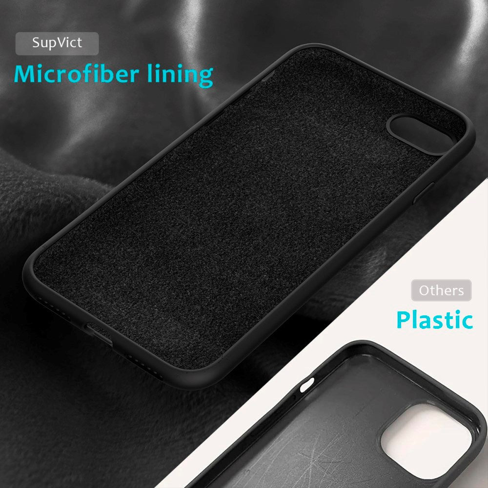 iPhone SE (2022 / 2020) / 8 / 7 Soft Silicone Cover - Sort Vol. 2