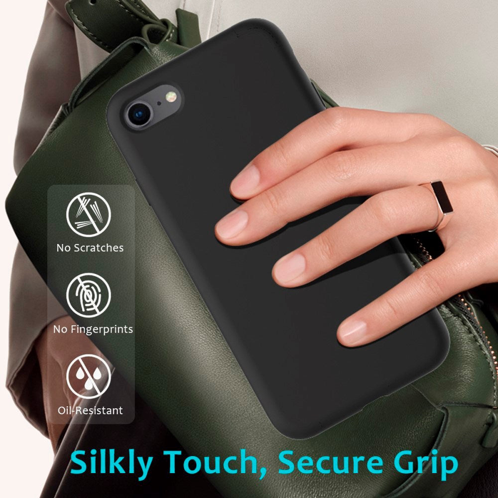 iPhone SE (2022 / 2020) / 8 / 7 Soft Silicone Cover - Sort Vol. 2
