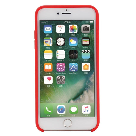 iPhone SE (2022 / 2020) / 8 / 7 Soft Silicone Cover - Rød Vol. 2