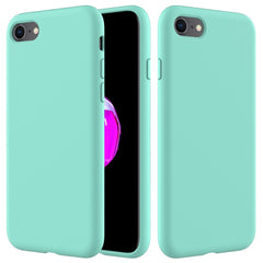iPhone SE (2022 / 2020) / 8 / 7 Soft Silicone Cover - Cyan Vol. 2