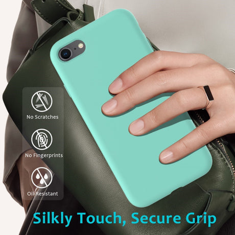 iPhone SE (2022 / 2020) / 8 / 7 Soft Silicone Cover - Cyan Vol. 2