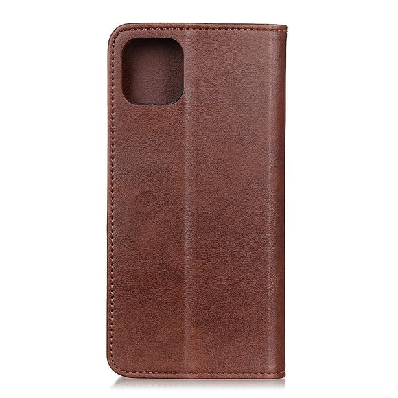 iPhone 11 Magnetisk Læder Cover m. Pung Brun