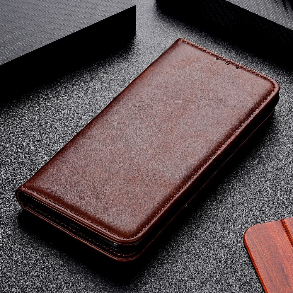 iPhone 11 Magnetisk Læder Cover m. Pung Brun