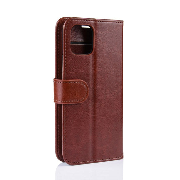 iPhone 11 Pro Læder Cover m. Pung - Brun
