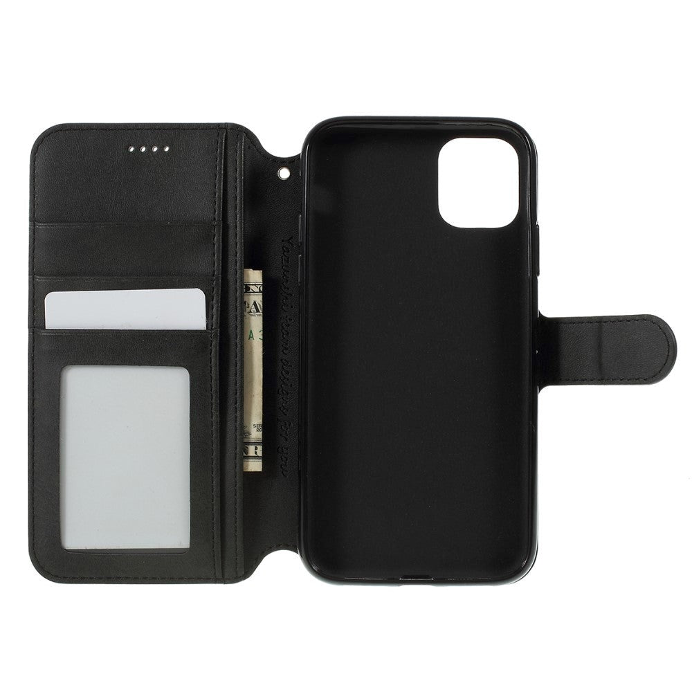 iPhone 11 AZNS Læder Cover m. Pung Sort