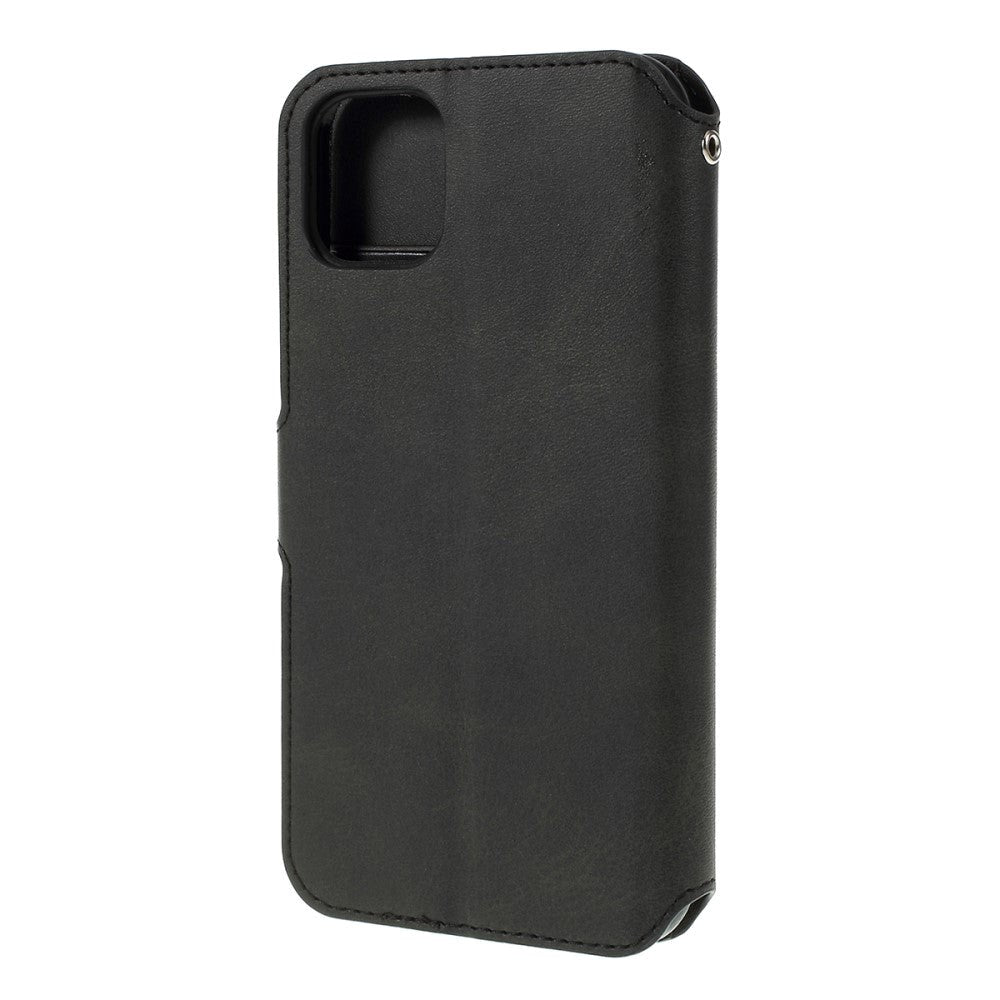 iPhone 11 AZNS Læder Cover m. Pung Sort