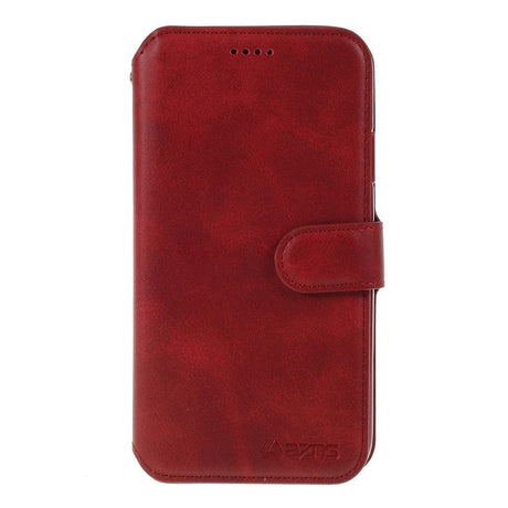 iPhone 11 AZNS Læder Cover m. Pung Rød