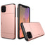 iPhone 11 Hybrid Håndværkercover m. Kortholder Rose Gold