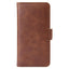 iPhone 11 Leather Stand Cover m. Pung Brun