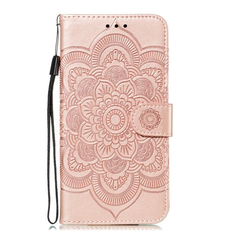 iPhone 11 Pro Læder Cover m. Pung - Mandala Mønster Lyserød