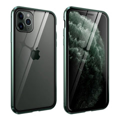 iPhone 11 Pro Cover m. Glas Bagside & Forside - Mørkegrøn