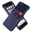 iPhone SE (2022 / 2020) / 8 / 7 Læder & Tekstil Cover m. Kortlomme - Blå